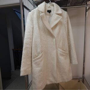 Topshop Cream faux fur Jacket